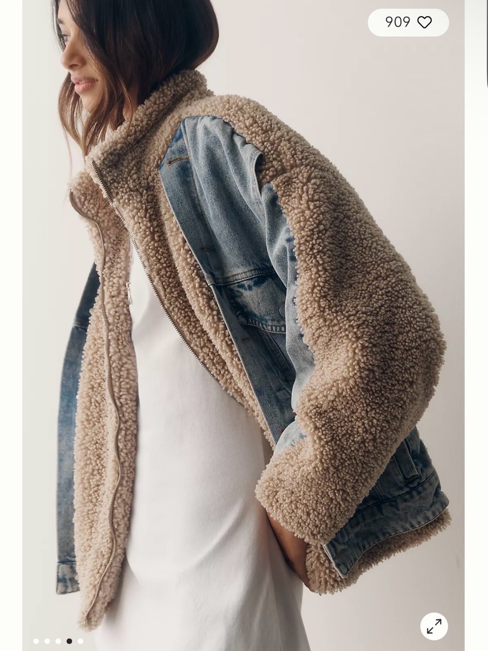 Anthropologie BLANKNYC Fuzzy Wuzzy Denim
Jacket - Picture 4 of 8
